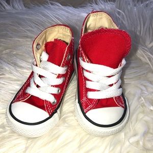 Red Converse.